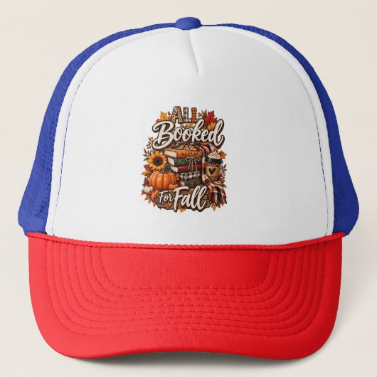 “Alles geboekt voor de herfst” Trucker Pet (Voorkant)