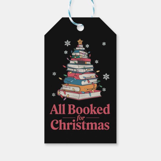 Alles geboekt voor kerstboom verlichting cadeaulabel (Achterkant)