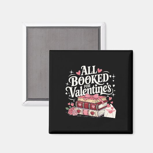 Alles geboekt voor Valentijnsdag Pretty Coquette R Magneet (Voorkant / Achterkant)