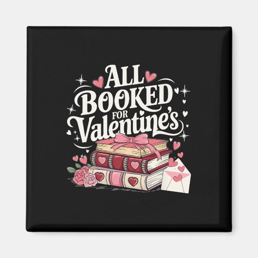 Alles geboekt voor Valentijnsdag Pretty Coquette R Magneet (Voorkant)