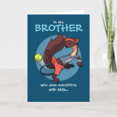 Alles gedaan met Style Tricky Tennis Cartoon Kaart (Voorkant)