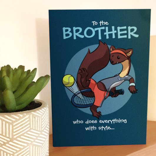 Alles gedaan met Style Tricky Tennis Cartoon Kaart