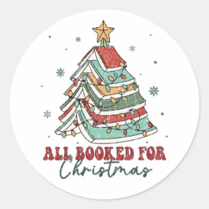 Alles gereserveerd voor Kerstmis Feestelijke vak Ronde Sticker