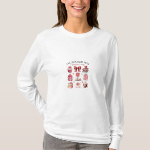 Alles gereserveerd voor Valentijnsdag illustratie T-shirt