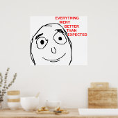 Alles ging beter dan verwacht poster (Keuken)