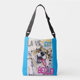 Alles glimlachen Het leven is mooi! Crossbody Tas