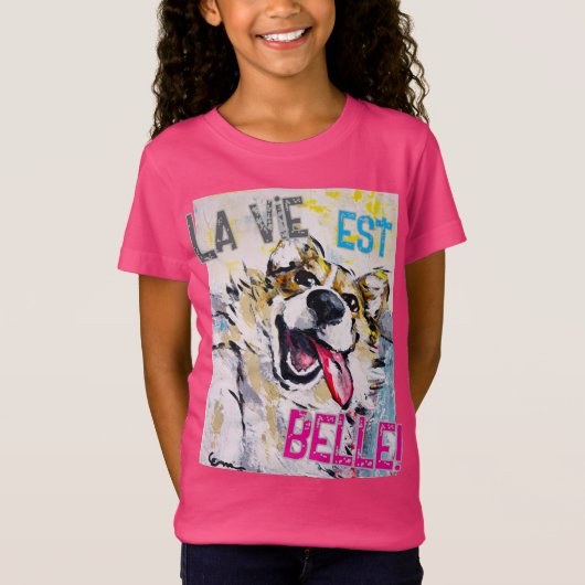 Alles glimlachen Het leven is mooi! T-shirt (Voorkant)