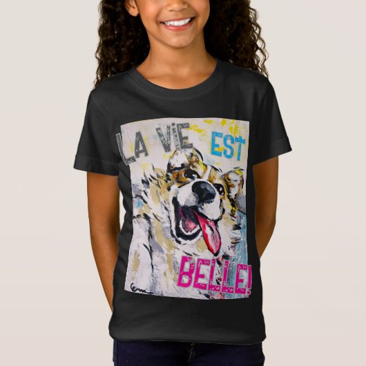 Alles glimlachen Het leven is mooi! T-shirt (Voorkant)