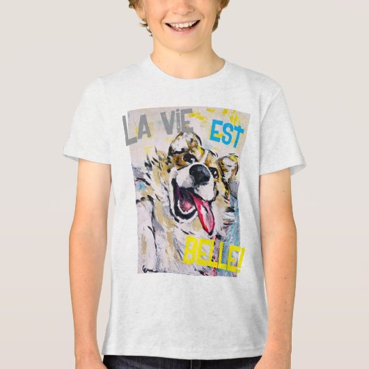 Alles glimlachen Het leven is mooi! T-shirt (Voorkant)