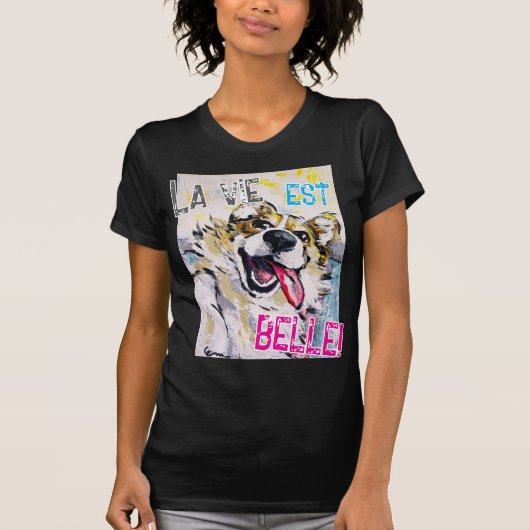 Alles glimlachen Het leven is mooi! T-shirt (Voorkant)