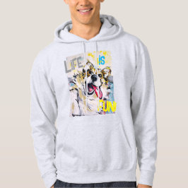 Alles glimlachend Life is fun! Hoodie