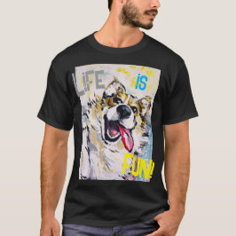 Alles glimlachend Life is fun! T-shirt