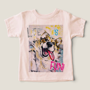Alles glimlachend Life is fun! T-shirt