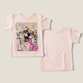Alles glimlachend Life is fun! T-shirt (Ontwerp Voorkant & Achterkant)
