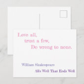 Alles goed dat goed eindigt briefkaart (Voorkant / Achterkant)