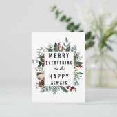 Alles goed en altijd goed | Vloeibaar afval Feestdagenkaart (Staand voorkant)