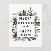 Alles goed en altijd goed | Vloeibaar afval Feestdagenkaart (Voorkant)