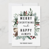 Alles goed en altijd goed | Vloeibaar afval Feestdagenkaart (Voorkant)