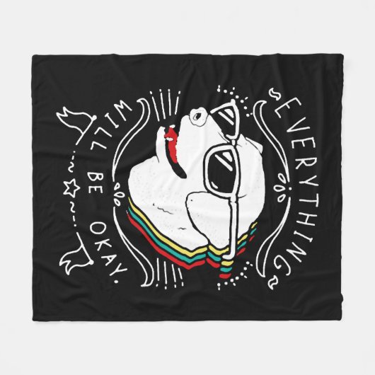 Alles goed fleece deken (Voorkant (Horizontaal))