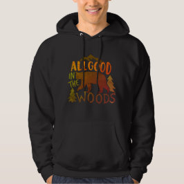 Alles Goed In Het Bos Bos Zwarte Beer Wandelen Hoodie