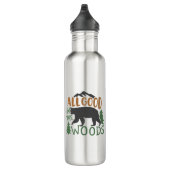 Alles goed in het Bos Forest Black Beer Waterfles (Rechts)