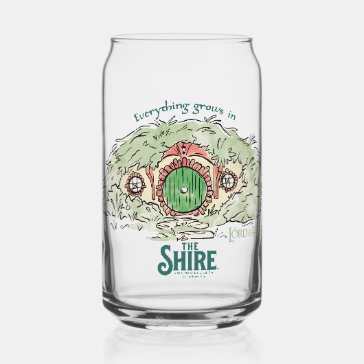 Alles groeit in THE SHIRE™ Blikvorm Glas (Voorkant)
