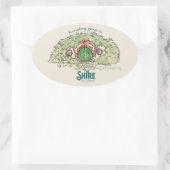 Alles groeit in THE SHIRE™ Ovale Sticker (Tas)