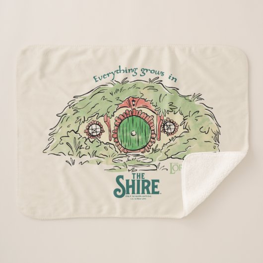 Alles groeit in THE SHIRE™ Sherpa Deken (Voorkant (horizontaal))