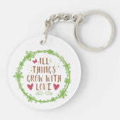Alles groeit met liefde sleutelhanger (Achterkant)