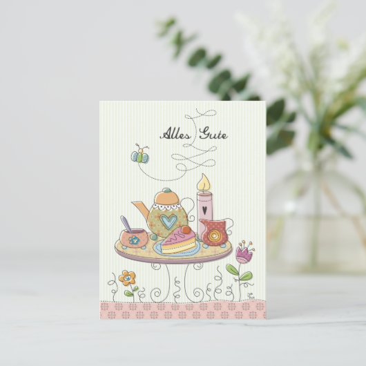 Alles Gute Briefkaart (Staand voorkant)