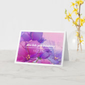 Alles Gute zum Geburtst Aangepaste Naam Verjaardag Kaart (Gele Bloem)