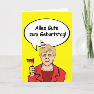 Alles Gute zum Geburtstag - Angela Merkel Birthday Kaart