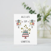 Alles Gute zum Geburtstag Briefkaart (Staand voorkant)