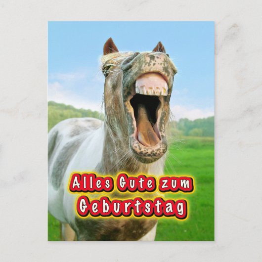 Alles Gute zum Geburtstag Briefkaart (Voorkant)
