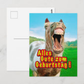 Alles Gute zum Geburtstag Briefkaart (Voorkant / Achterkant)
