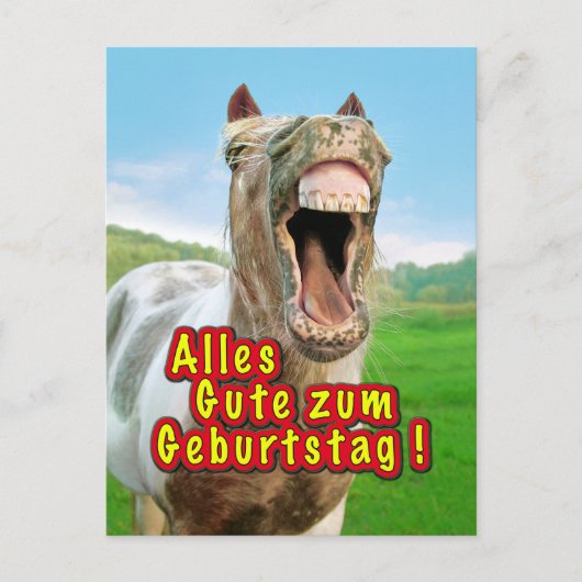 Alles Gute zum Geburtstag Briefkaart (Voorkant)