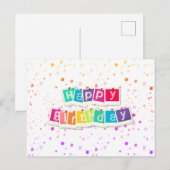 Alles Gute zum Geburtstag Briefkaart (Voorkant / Achterkant)