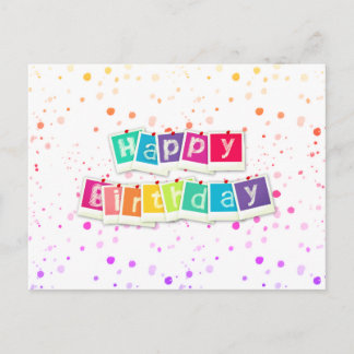 Alles Gute zum Geburtstag Briefkaart