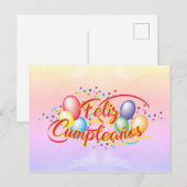 Alles Gute zum Geburtstag | Feliz Cumpleaños Briefkaart (Voorkant / Achterkant)