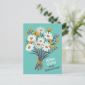 Alles Gute zum Geburtstag Gänseblümchenstrauß Briefkaart (Staand voorkant)