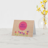 Alles Gute zum Geburtstag | Joyeux Anniversaire Kaart (Gele Bloem)