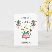 Alles Gute zum Geburtstag Kaart (Gele Bloem)