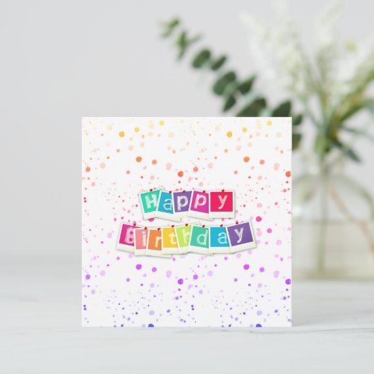 Alles Gute zum Geburtstag Kaart (Staand voorkant)