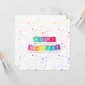 Alles Gute zum Geburtstag Kaart (Voorkant / Achterkant in situ)