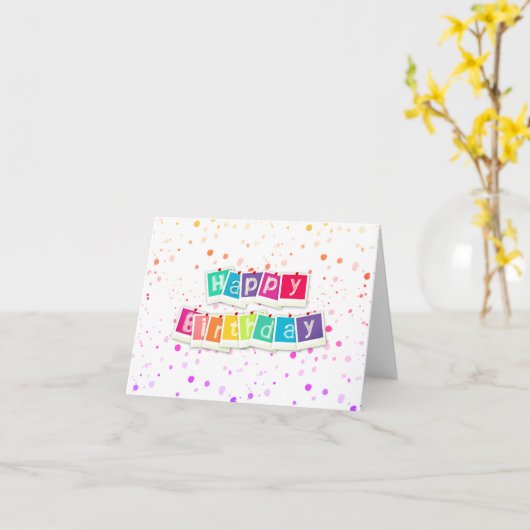 Alles Gute zum Geburtstag Kaart (Gele Bloem)