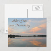 Alles Gute zum Namenstag Briefkaart (Voorkant / Achterkant)