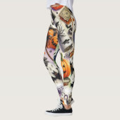 Alles Halloween Griezelig Patroon  Leggings (Links)