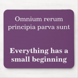 Alles heeft een klein begin, cicero quote muismat