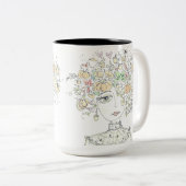 "Alles Herfst" Tweekleurige Koffiemok (Voorkant rechts)