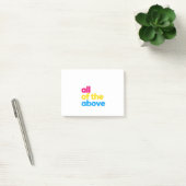 Alles hierboven Panseksueel LGBT Pride Maand Post-it® Notes (Kantoor)